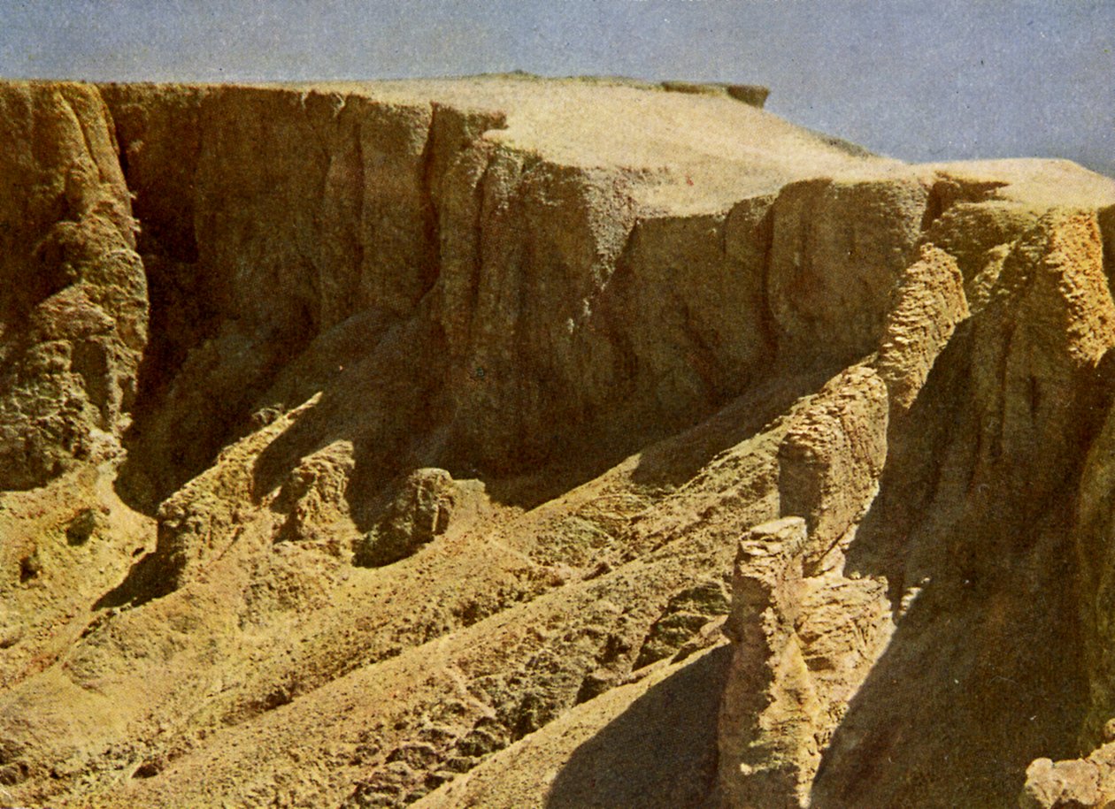 Södra sluttningen av en kunglig begravningsplats, Egypten. av English Photographer
