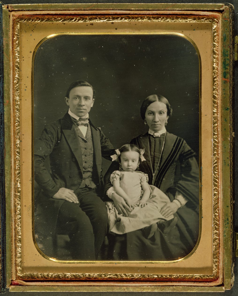 Familjen Hiller, ca 1850 (daguerreotypi) av English Photographer