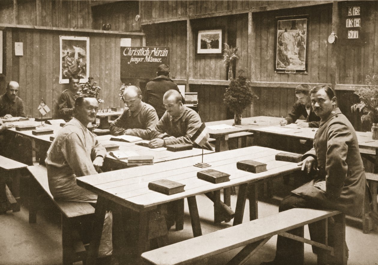 Lässalen, Handforth, illustration från tyska fångar i Storbritannien (fotogravyr) av English Photographer