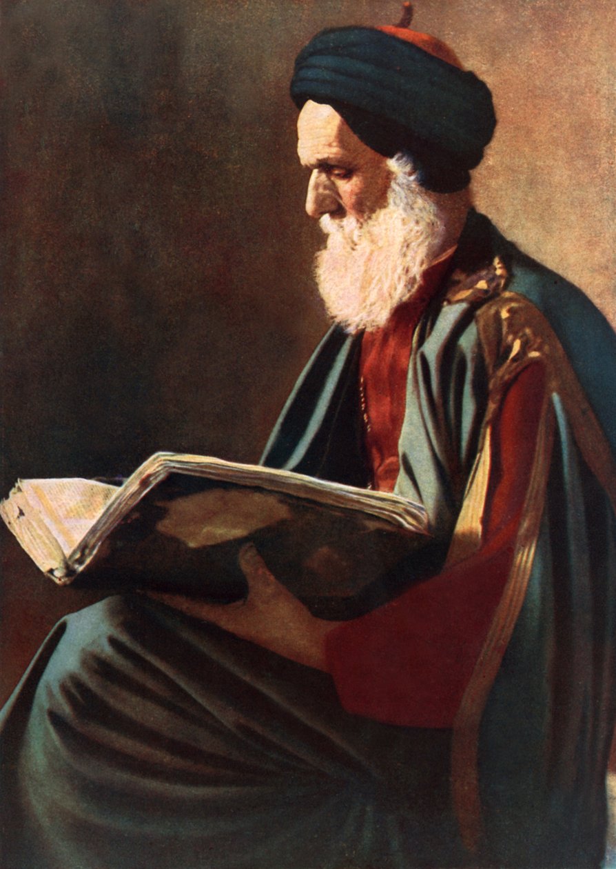 Tunisisk rabbi (färgfoto) av English Photographer