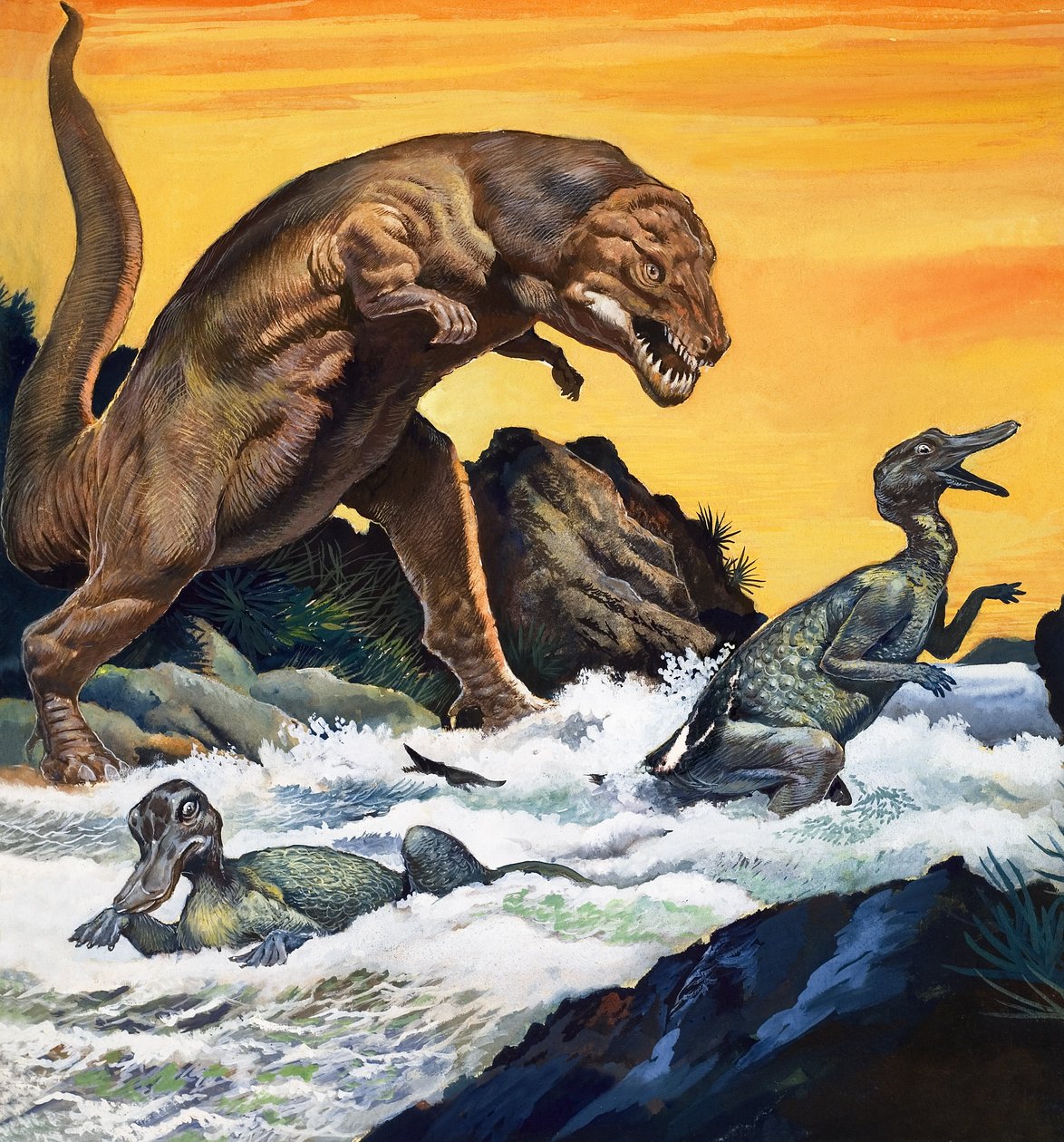 Tyrannosaurus Rex, från "På spaning efter dinosaurier av English Photographer