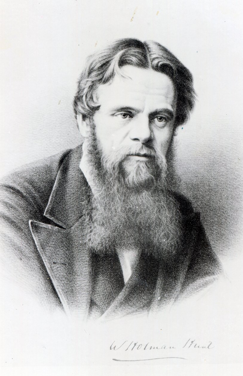 William Holman Hunt, gravyr efter ett fotografi, c.1865 av English Photographer