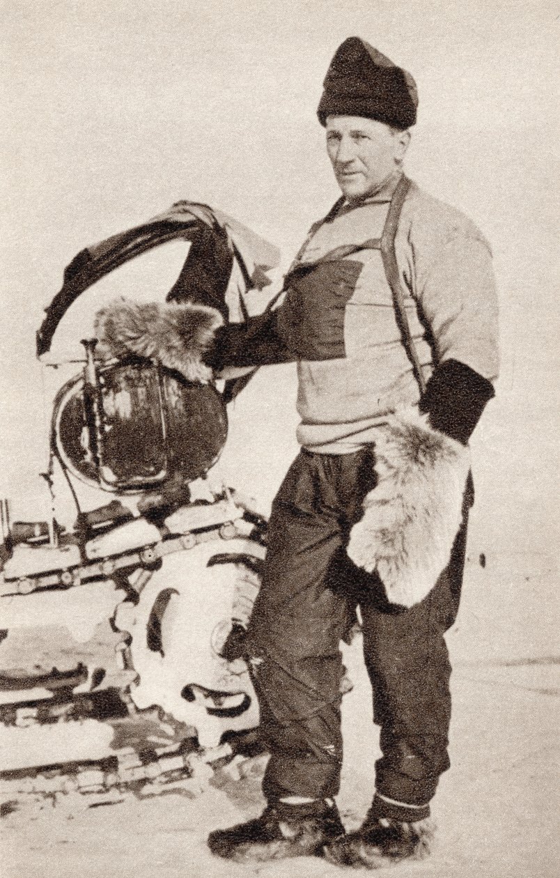 William Lashly, från "South With Scott" av E.R.G.R. Evans, ca 1910-13 (bw-foto) av English Photographer