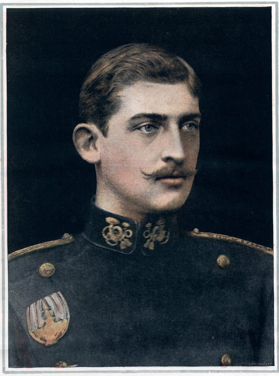 Porträtt av Ferdinand av Rumänien (1865-1927), kung av Rumänien. av English Photographer English Photographer