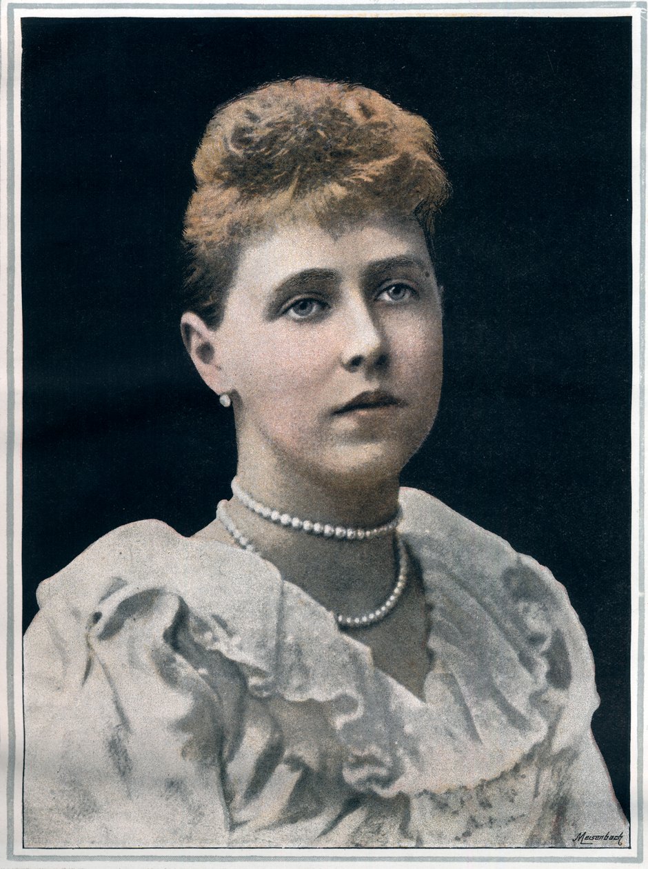Porträtt av Marie av Rumänien (Marie Alexandra Victoria, tidigare prinsessan Marie av Edinburgh) av English Photographer English Photographer