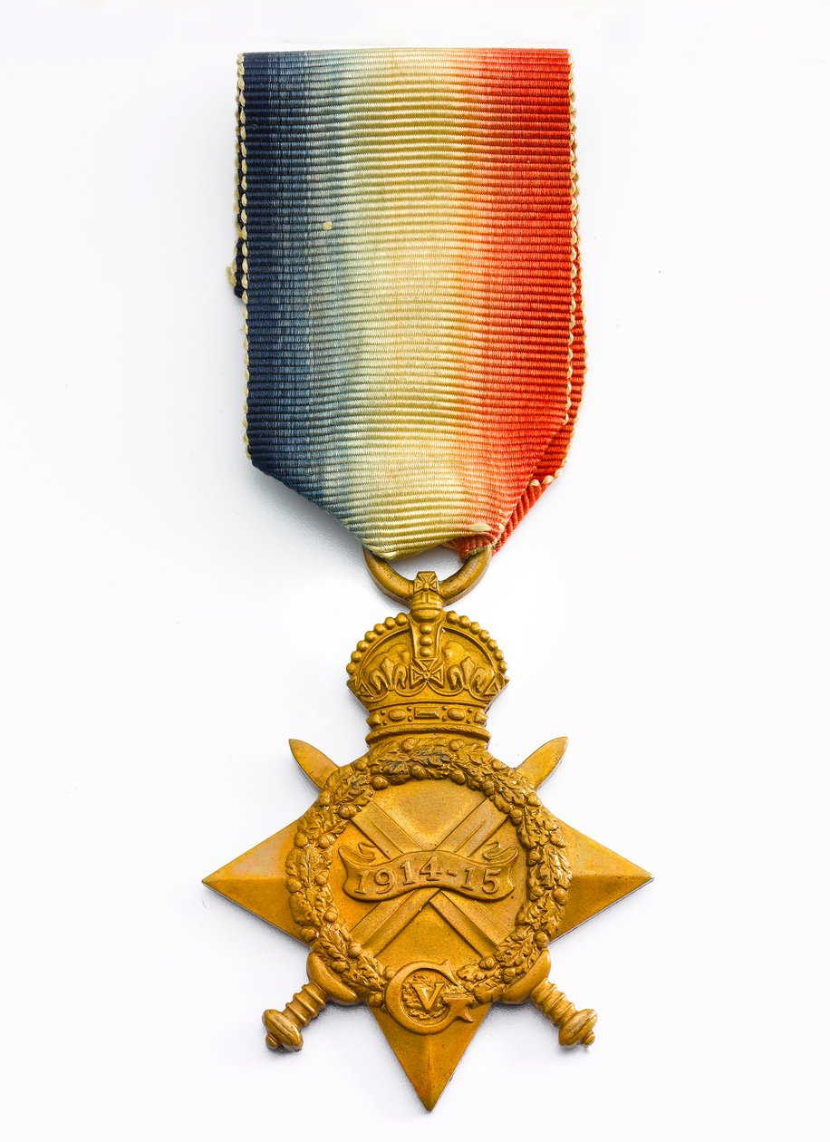 1914-15 Star, ca 1918 (brons med sidenband) av English School