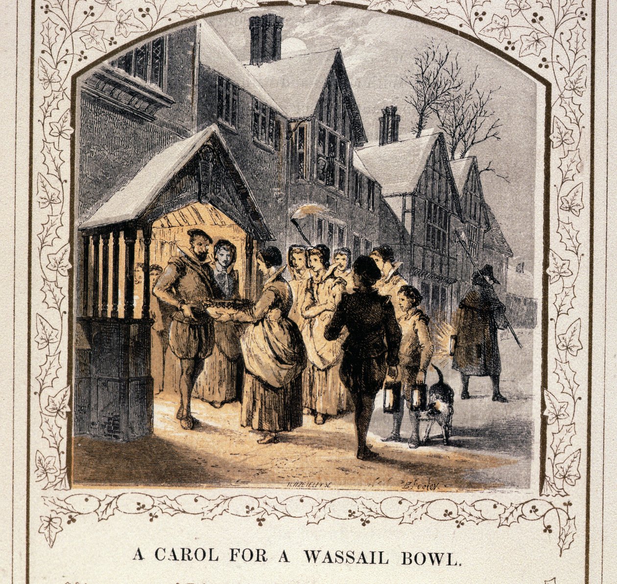 A Carol For A Wassail Bowl, 1840-talet av English School
