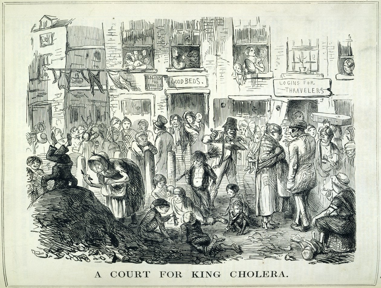 A Court for King Cholera, illustration från 