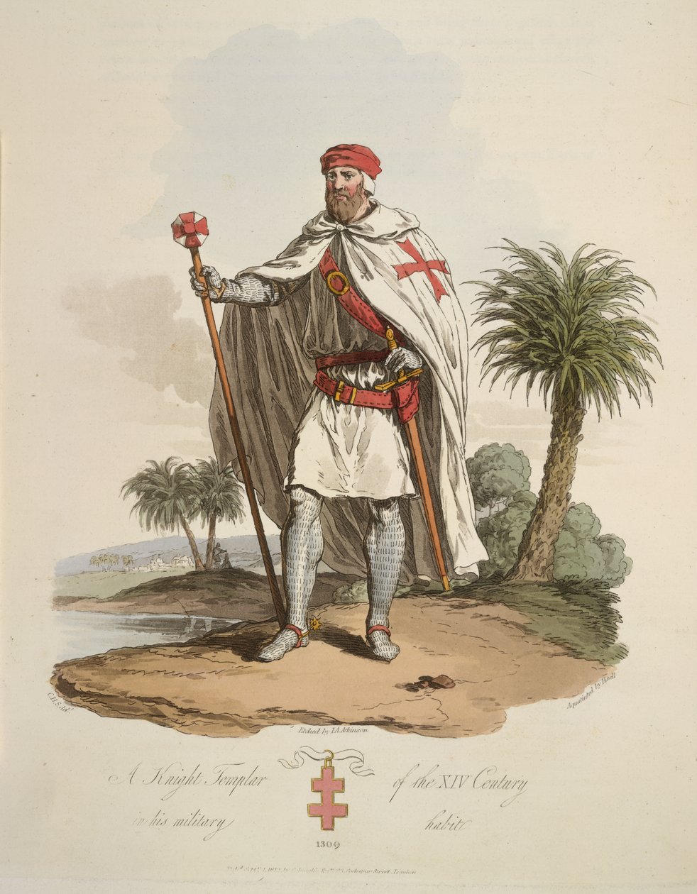 A Knight Templar, illustration från 