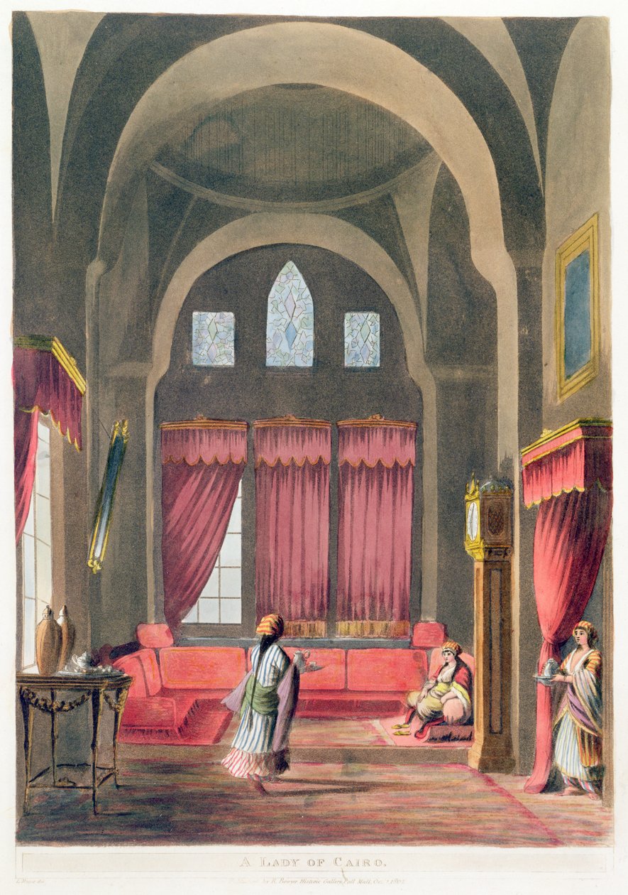 En dam i Kairo, 1802 av English School