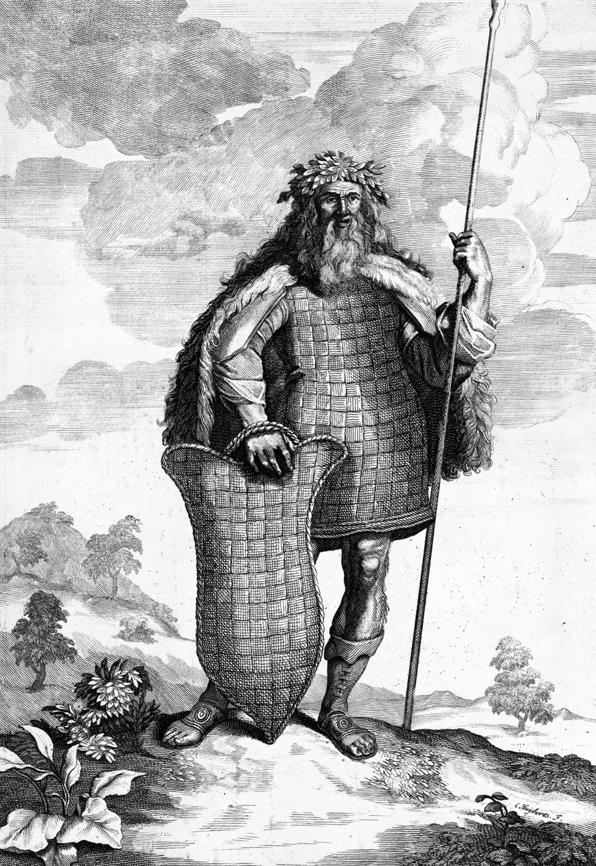 A Marcoman, graverad av Cornelis Huyberts, illustration till Caesars Commentaries, översatt till engelska av William Duncan, publicerad 1753 av English School
