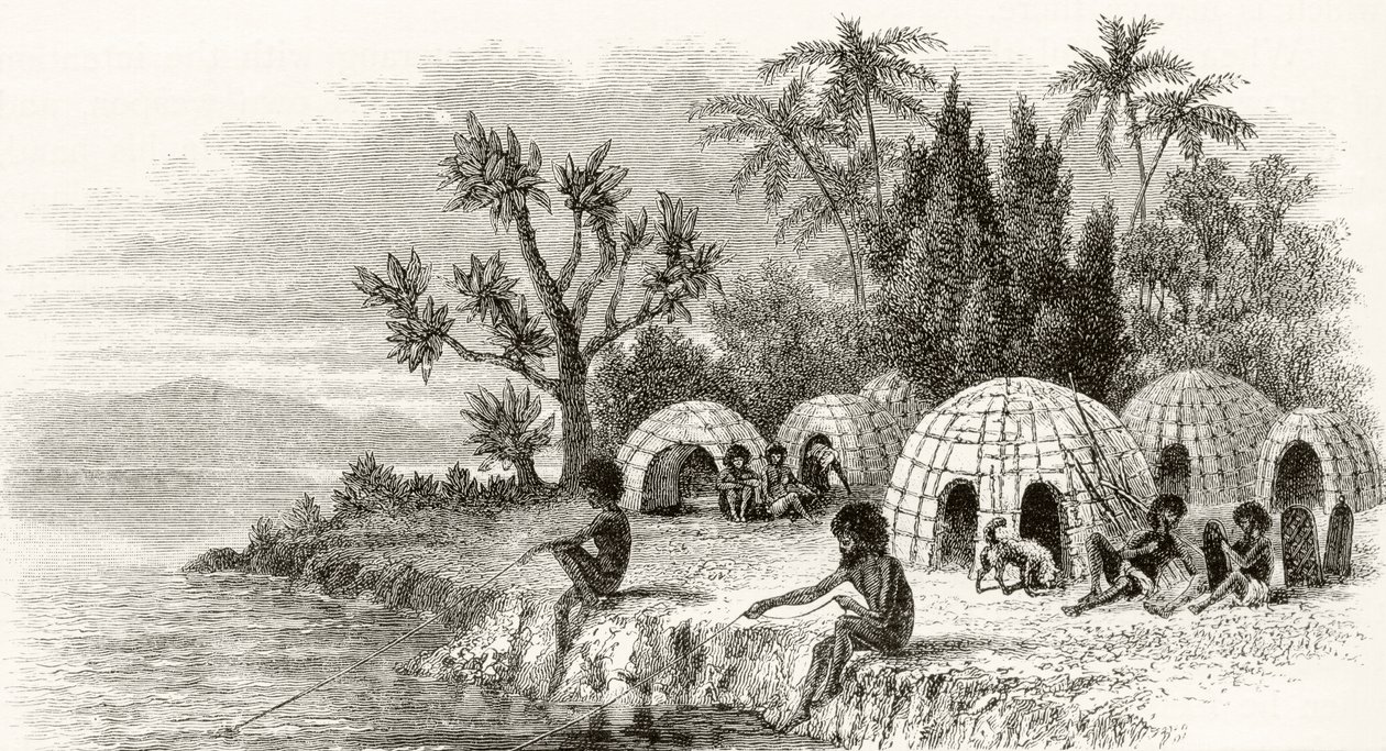A Native Encampment i Queensland, ca 1880, från 