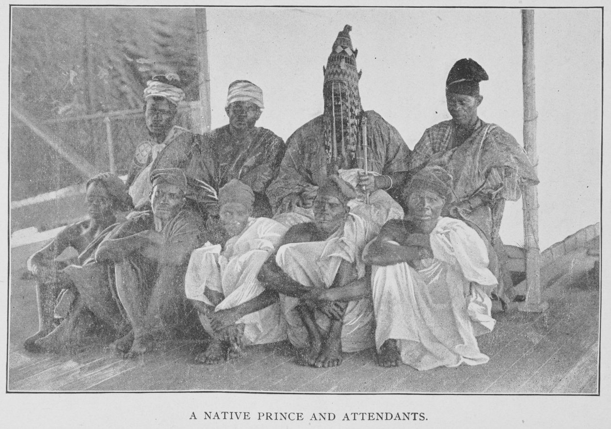 A Native Prince and Attendants, illustration från 