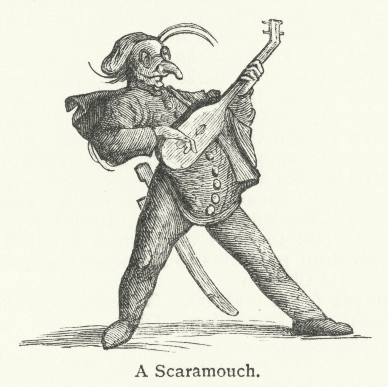 En scaramouch (gravyr) av English School