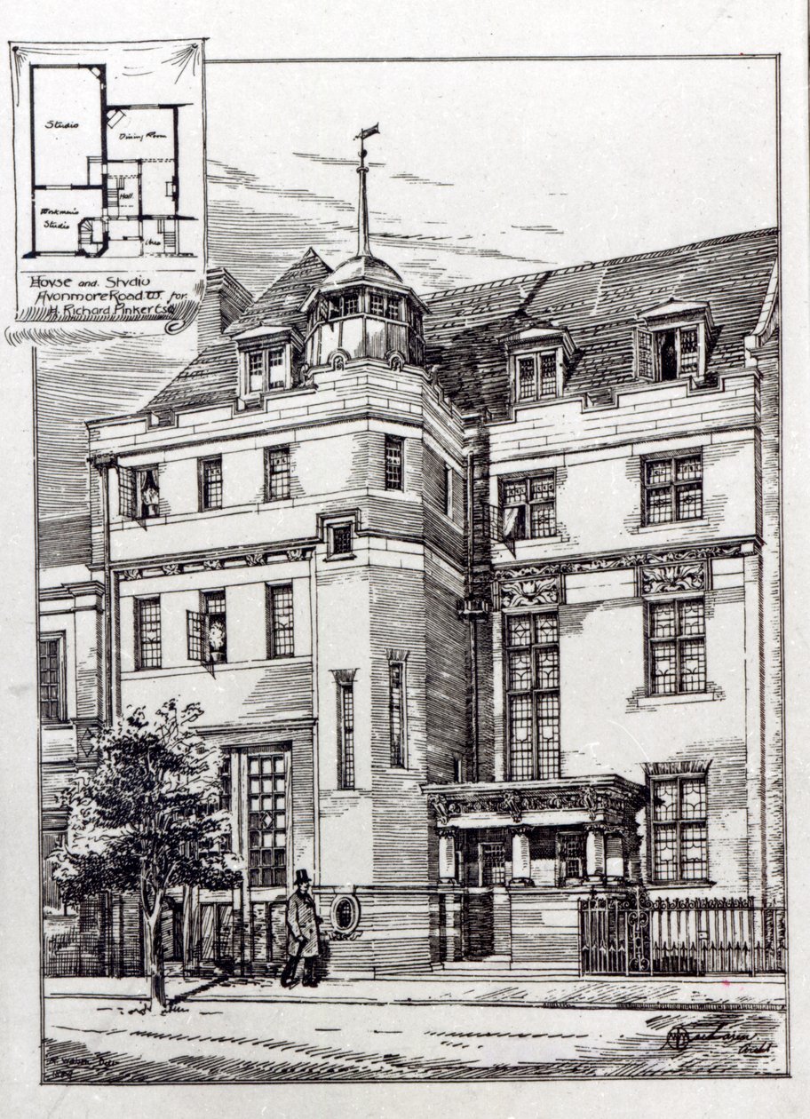 A Sculptors Studio, 1892 av English School