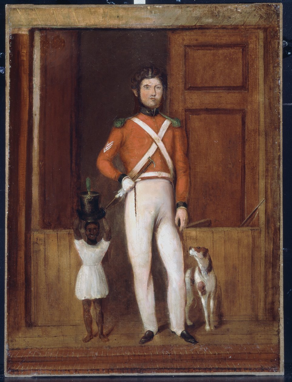 En sergeant vid ett kavalleriregemente, ca 1830 av English School