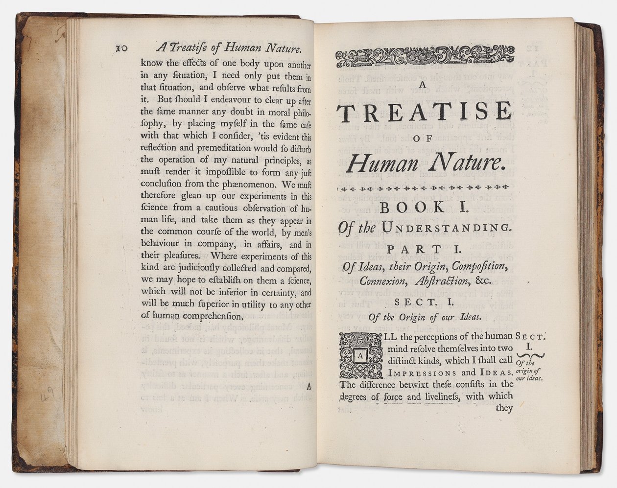 "A Treatise of Human Nature" av David Hume av English School