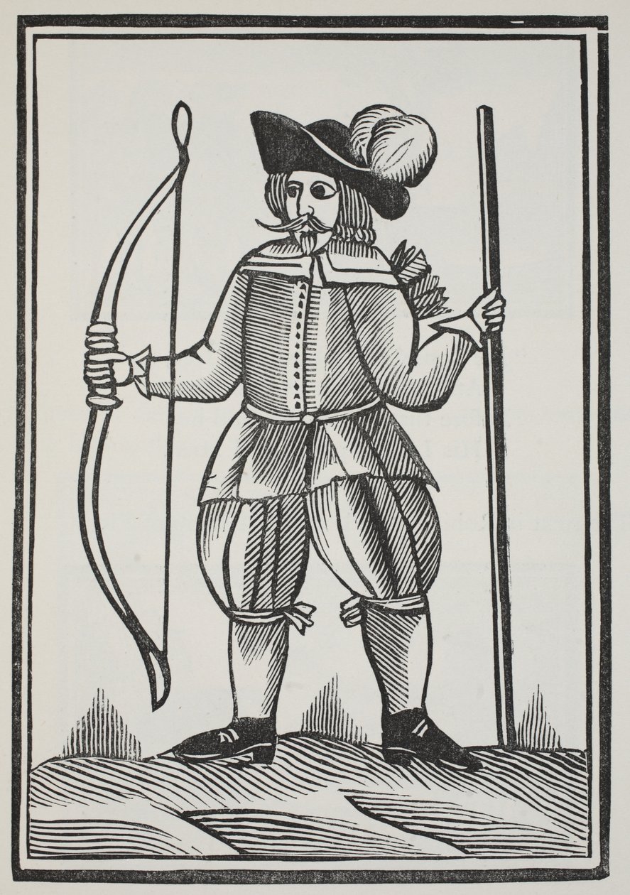 A True Tale of Robin Hood, illustration från Chap-books of the artonde århundradet av John Ashton, pub. 1882 av English School