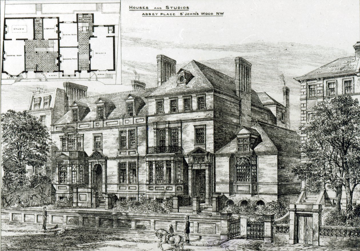 Abbey Place, St.Johns Wood, från The Building News, 18 januari 1878 av English School