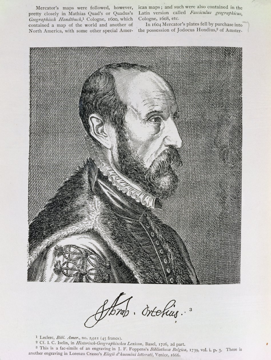 Abraham Ortelius (1527-98) illustration från volym IV av 