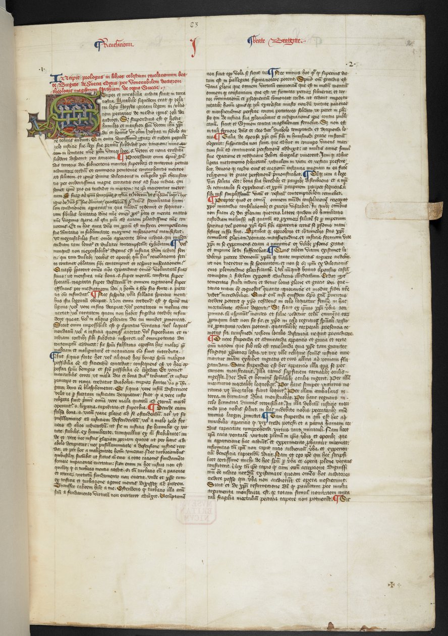Lägg till Ms Harley 612 f. 2, c.1425-75 (pergament codex) av English School