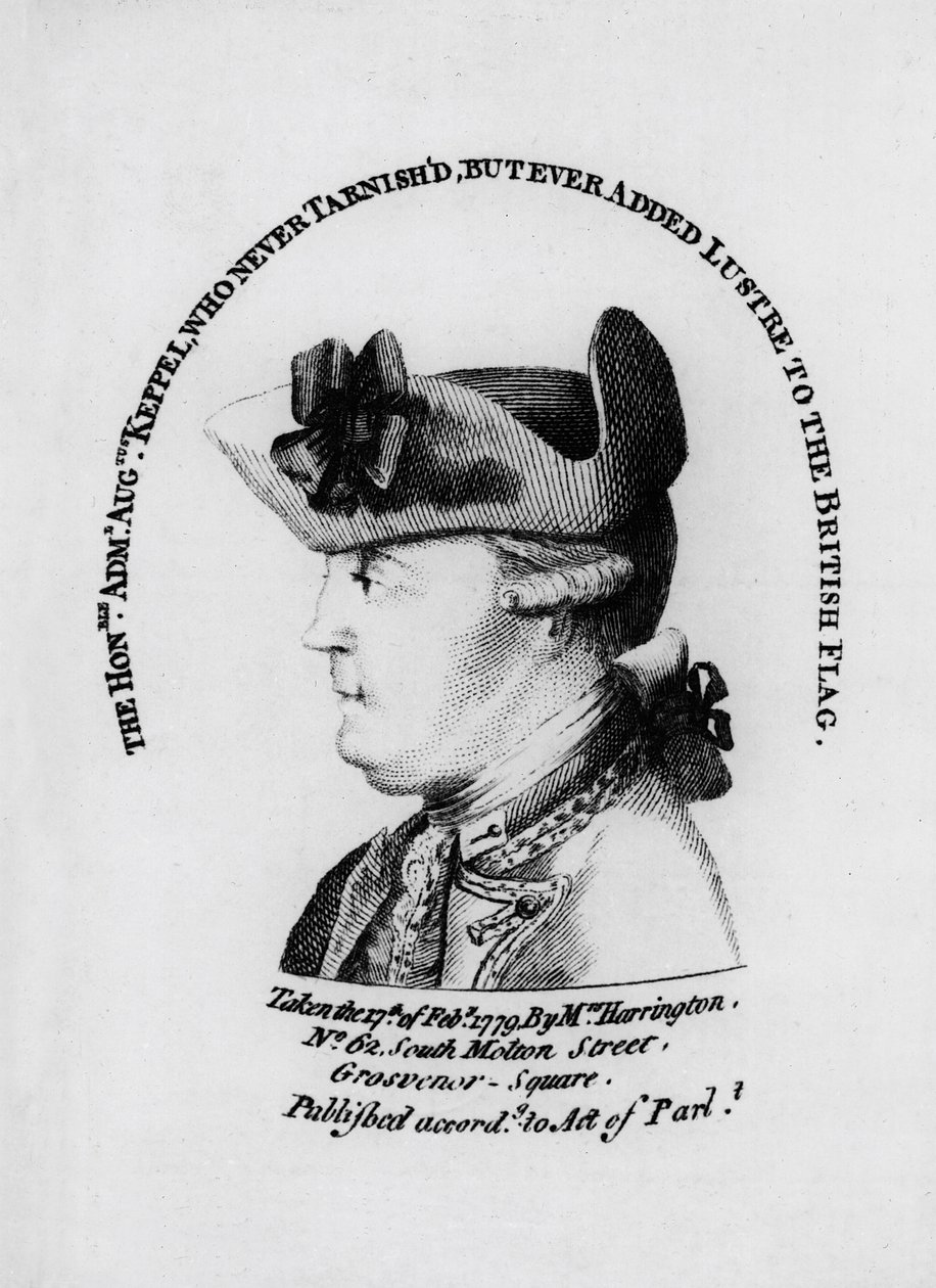 Amiral Augustus Keppel av English School