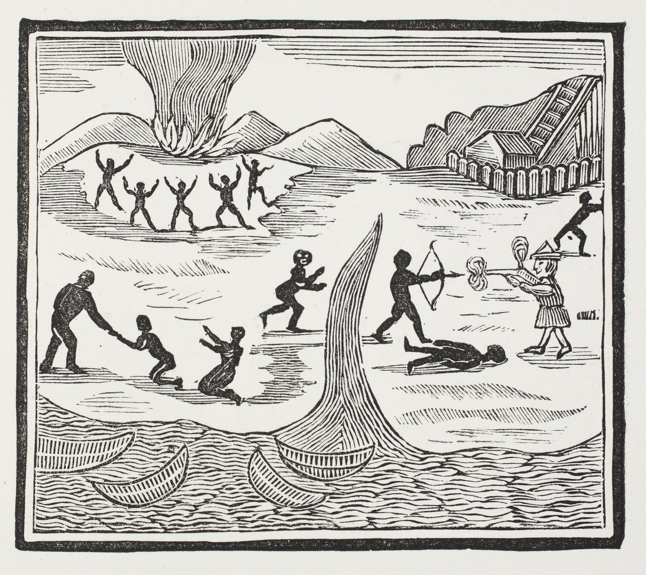 Advent of Friday, illustration från Chap-books of the Eighteenth Century av John Ashton, pub. 1882 av English School