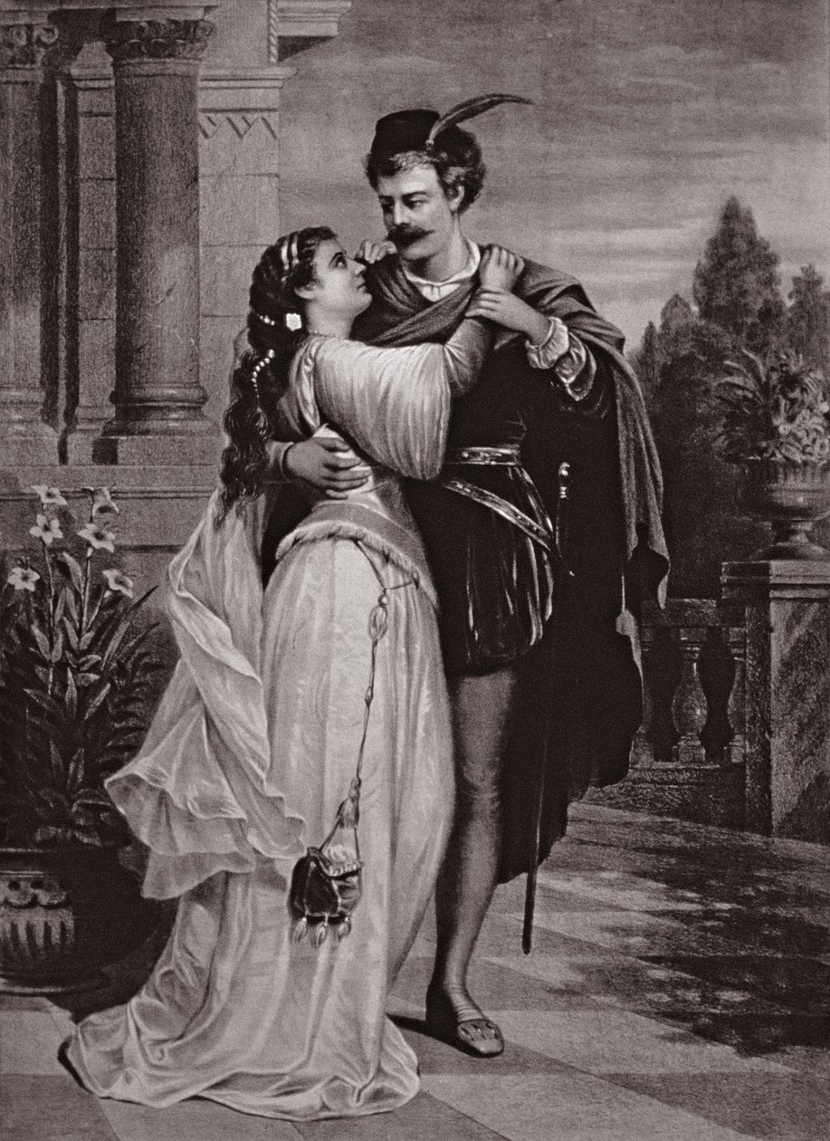 Annons för Romeo och Julia, på operahuset av English School