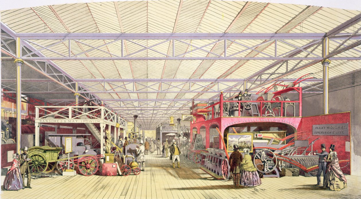 Agriculture, från Dickinsons Comprehensive Pictures of the Great Exhibition of 1851, publicerad 1854 av English School