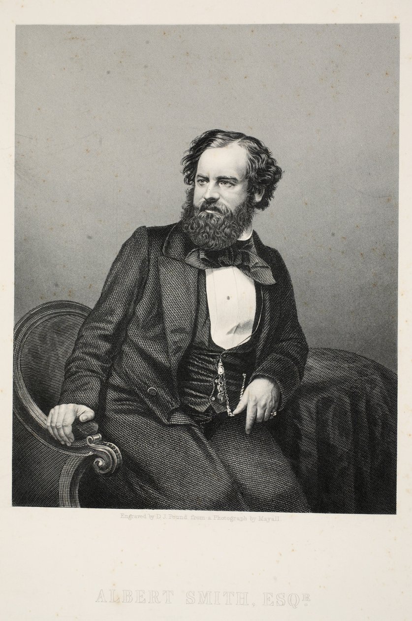 Albert Smith, Esq., pub. C. 1850 (gravyr) av English School