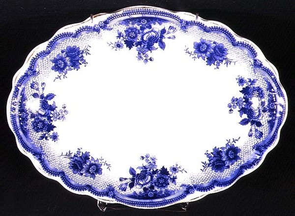 Albertoli mönster Staffordshire tallrik, ca 1860 (keramik) av English School