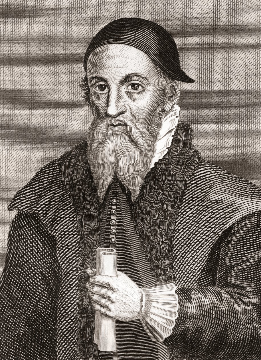 Alexander Erskine av Gogar, ca 1521-1592. Skotsk laird och målvakt för James VI av Skottland på Stirling Castle. Från Iconographia Scotica eller Portraits of Illustrious Persons of Scotland, publicerad 1797. av English School