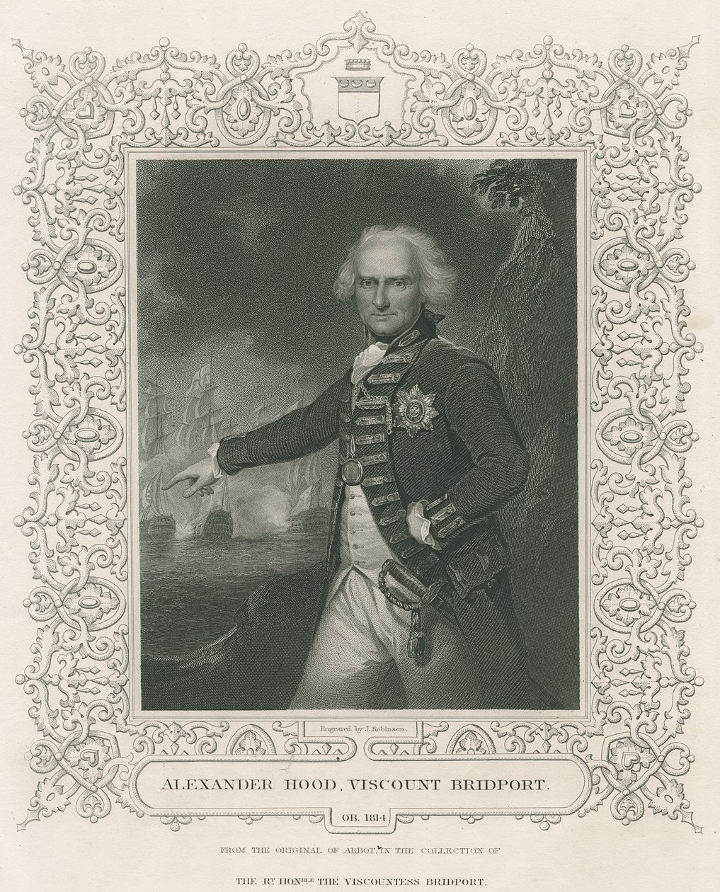 Alexander Hood, 1:e Viscount Bridport, illustration från 