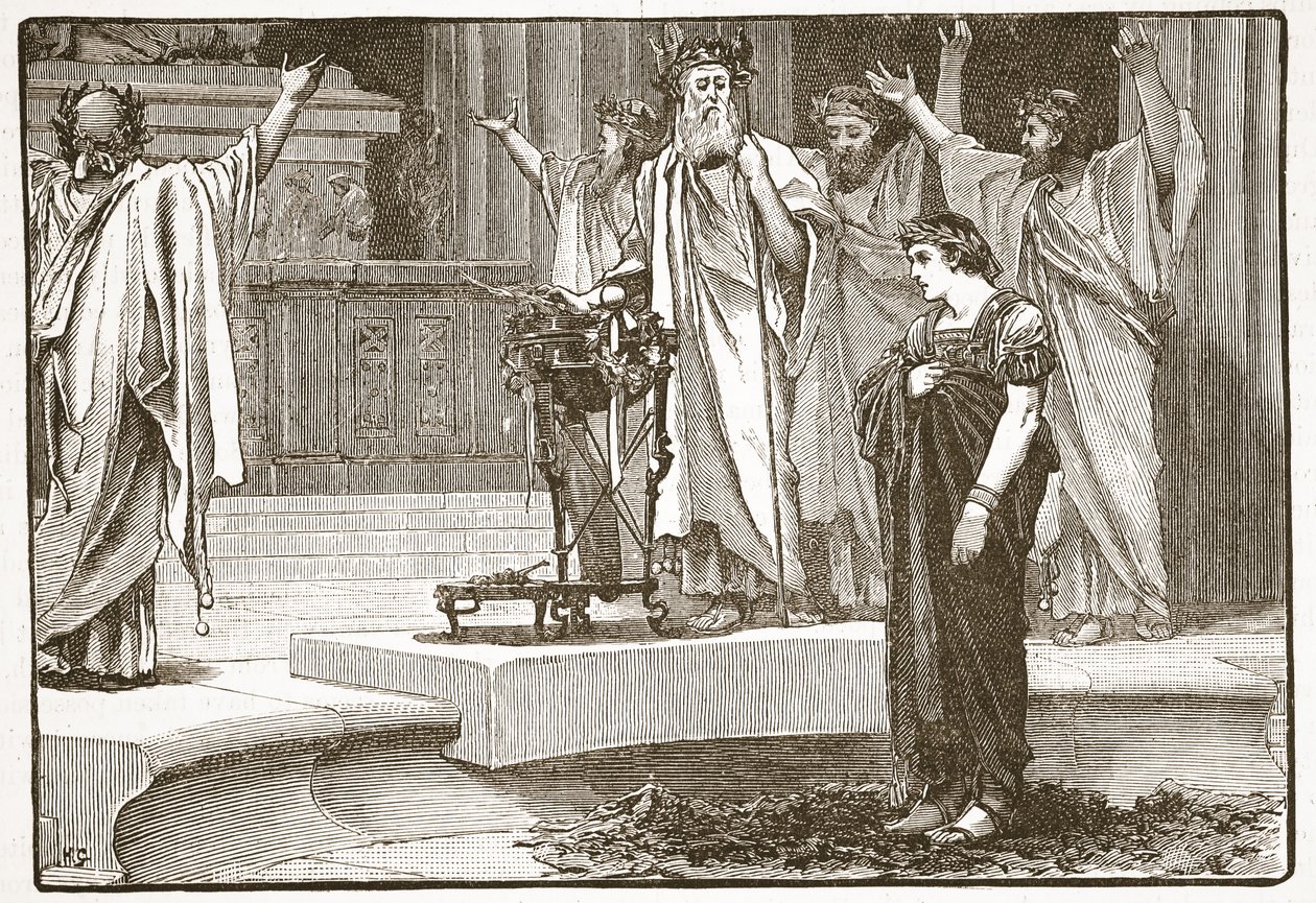 Alexander vid Jupiter Ammons tempel av English School
