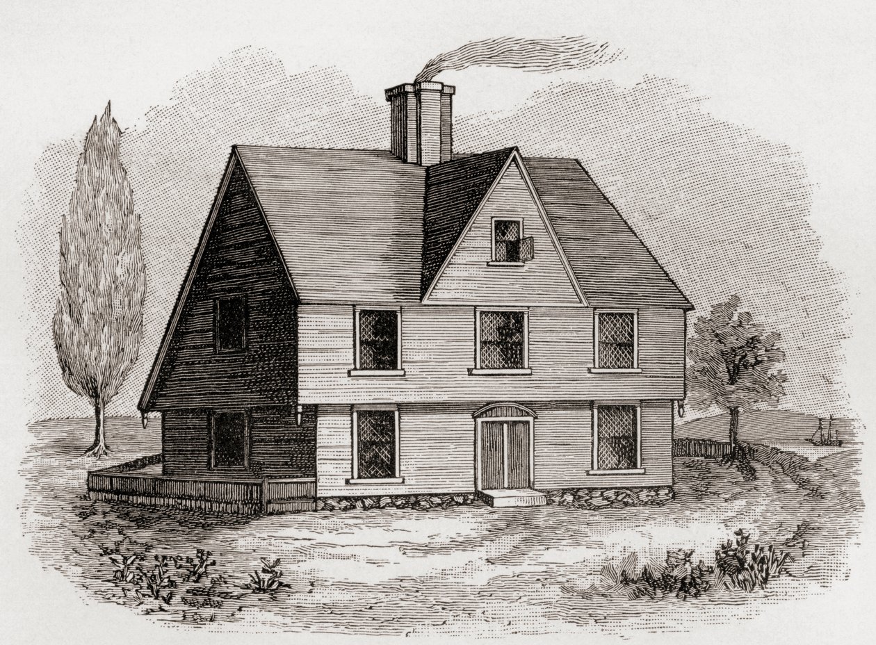Allyn House, New Plymouth, Nordamerika, från 