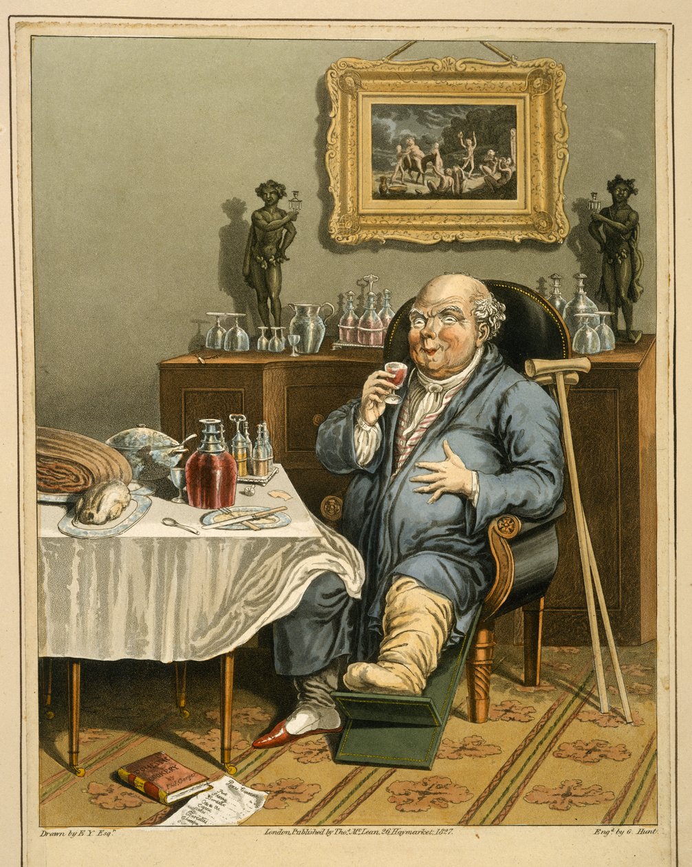 En utsökt smak, med en utökad förståelse, publicerad av Thomas McLean, London, 1827 av English School
