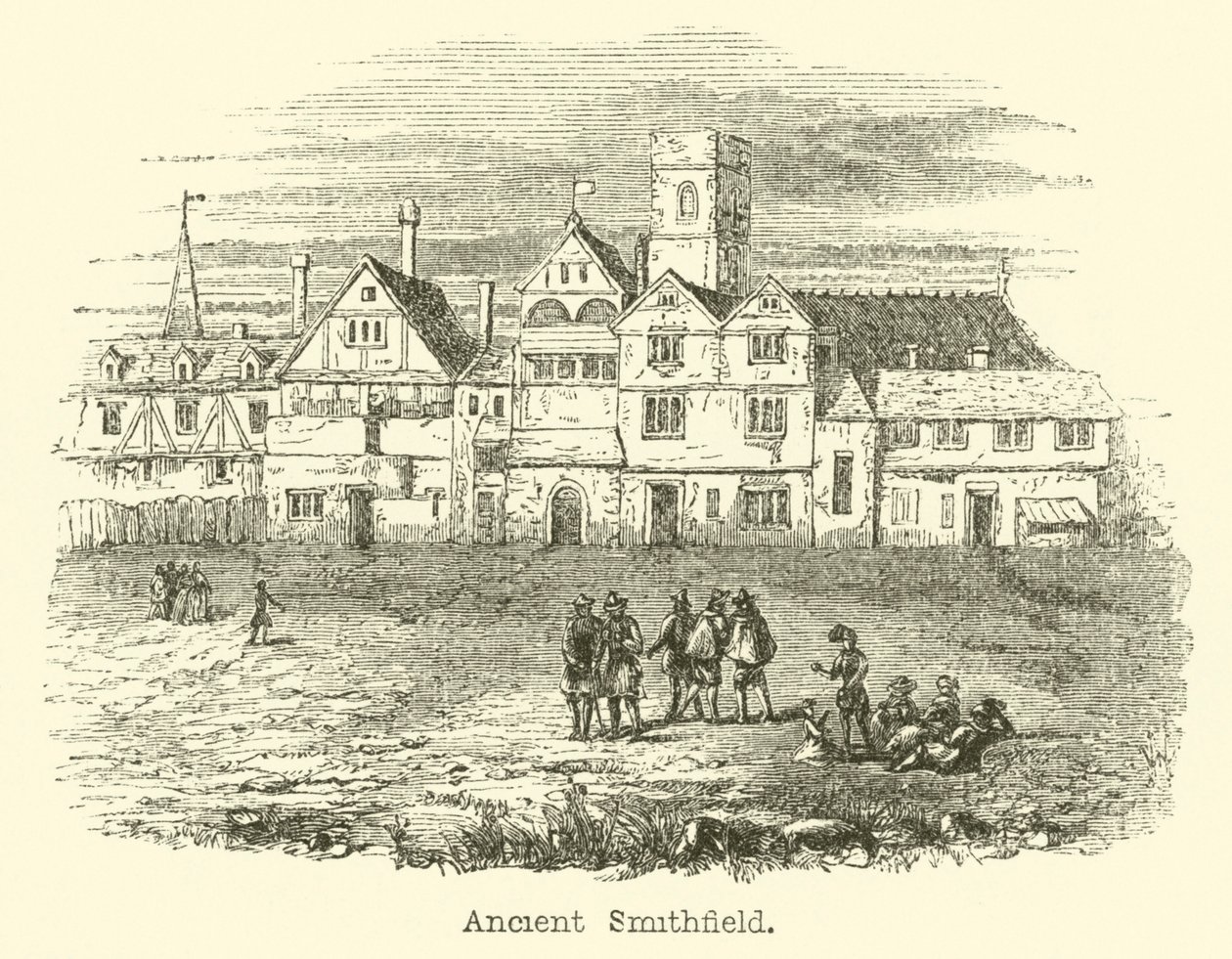 Gamla Smithfield (gravyr) av English School