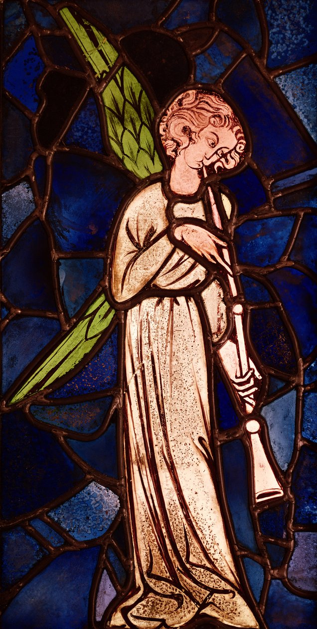 Ängel spelar trumpet, ca 1280 av English School