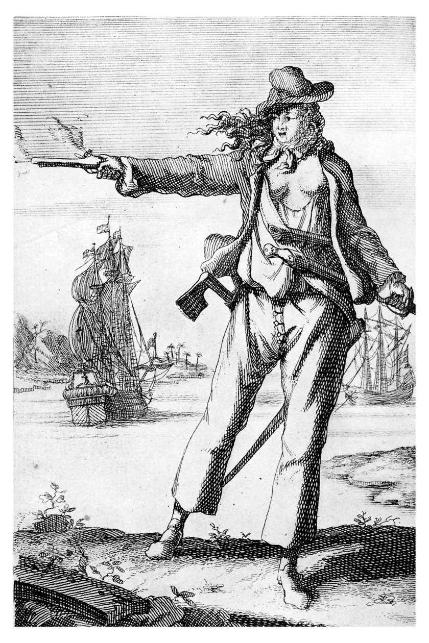 Anne Bonney, från "Gosse History of Piracy av English School