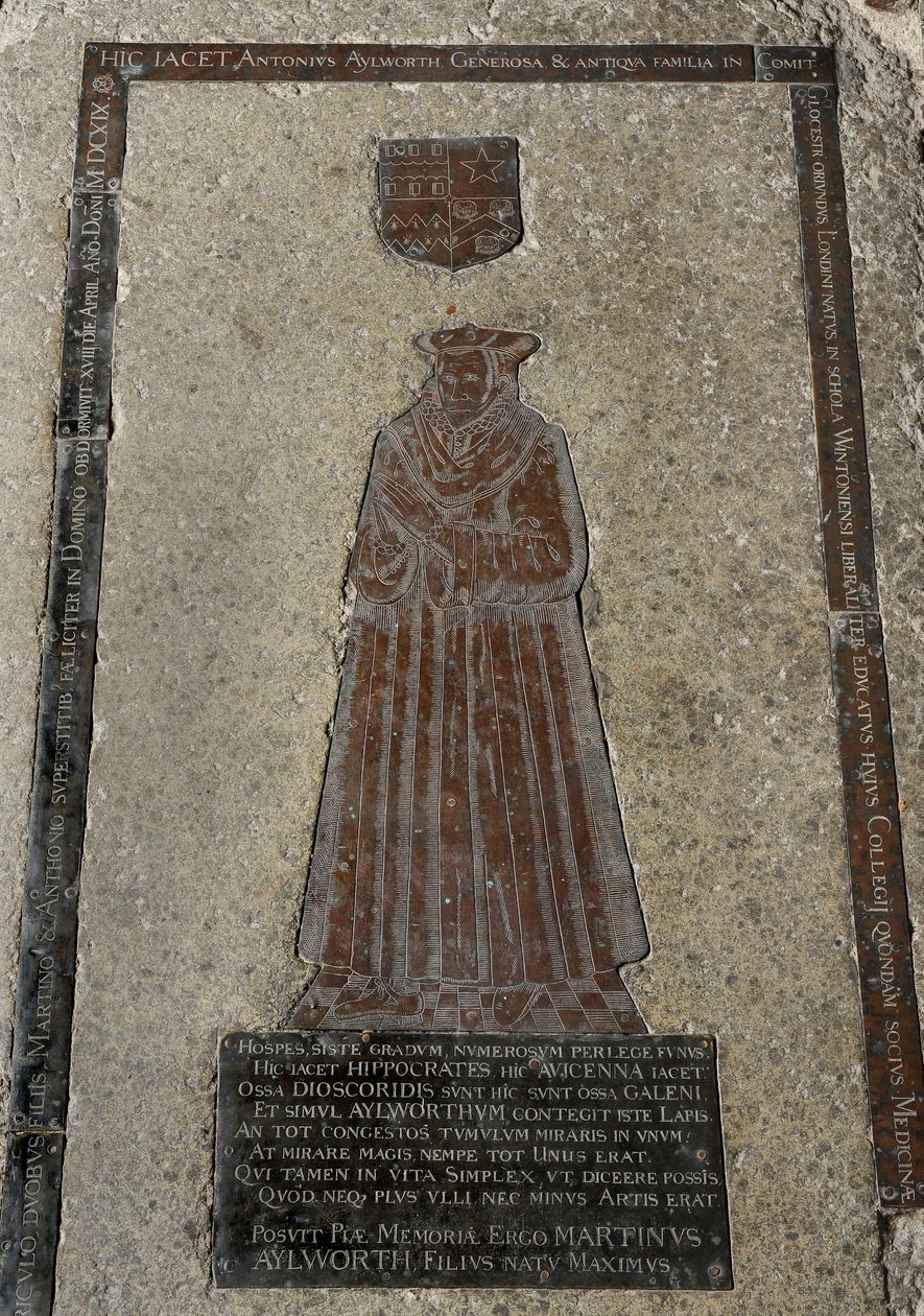 Anthony Aylworth, 1619 (mässing) (se 434814 för detaljer) av English School