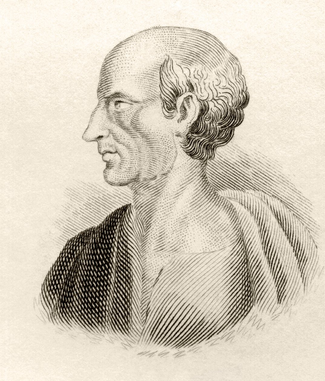 Antisthenes, från "Crabbes Historical Dictionary", publicerad 1825. av English School