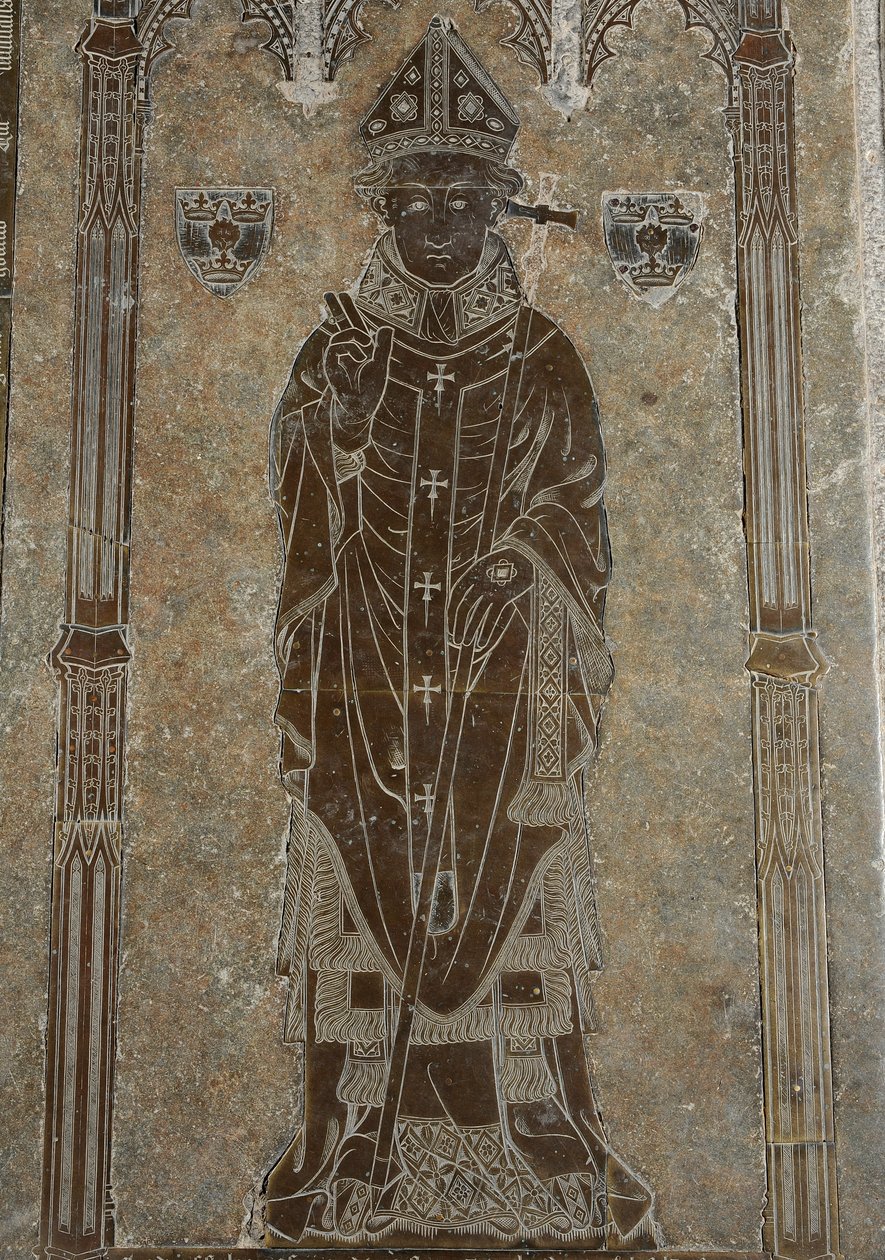 Ärkebiskop Thomas Cranley, 1417 (mässing) av English School