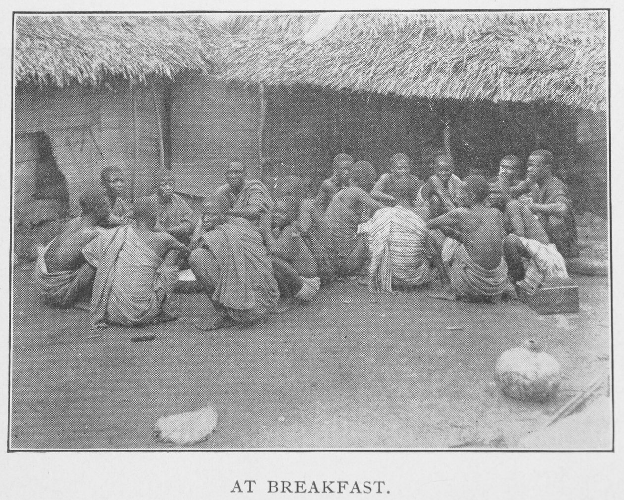 Vid frukost, illustration från "In Afric