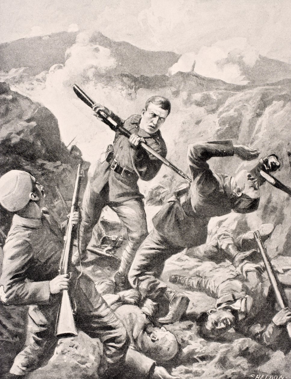 Den australske underkorporal Albert Jacka, VC, fra 