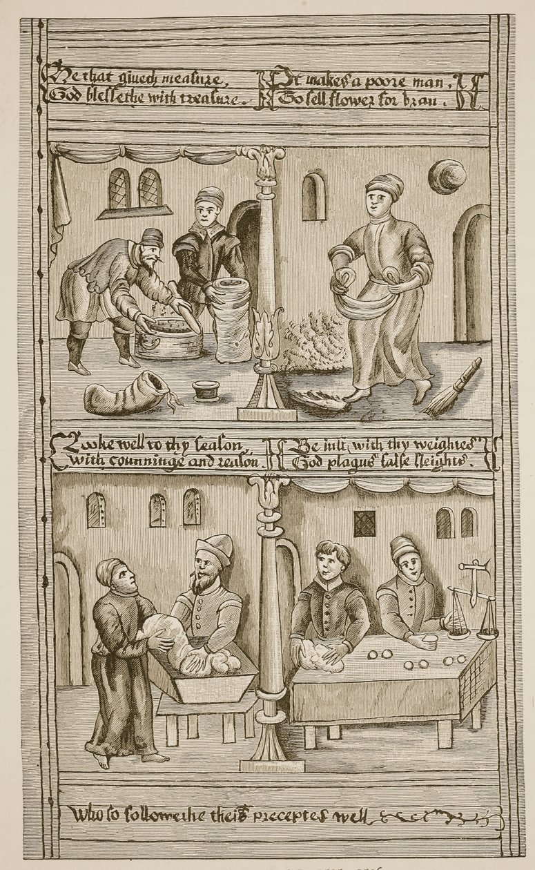 Bakers of York, 1595-1596 (sepiafoto) av English School