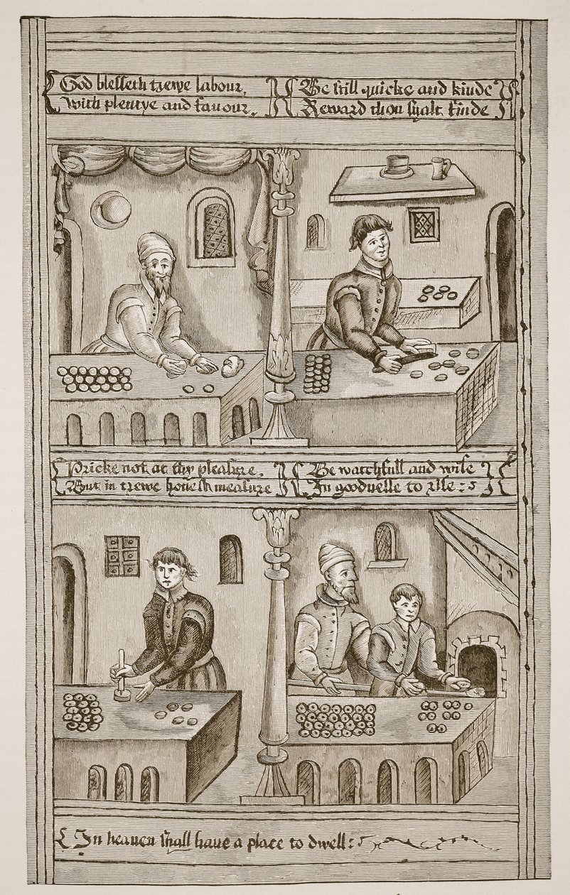 Bakers of York, 1595-1596 (sepiafoto) av English School