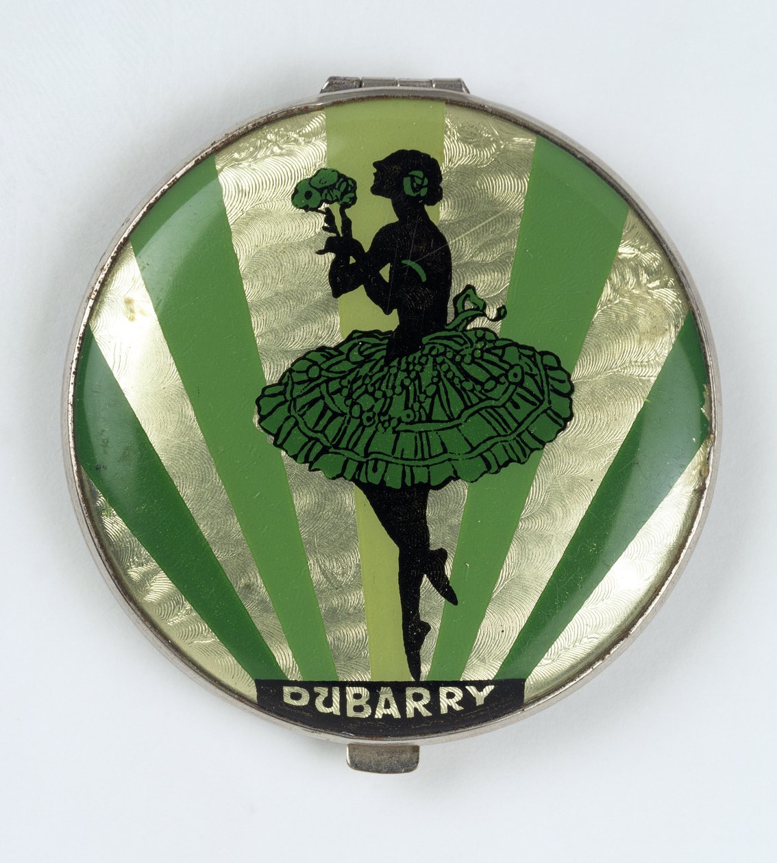 Ballerina Powder Compact, tillverkad av Dubarry, 1920-30 av English School