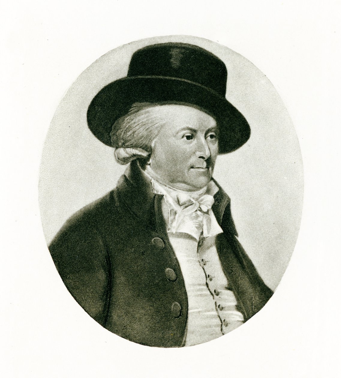 Benjamin White (wc & gouache på elfenben)) av English School