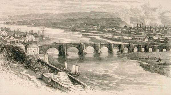 Berwick-upon-Tweed, Northumberland ca 1880, från 
