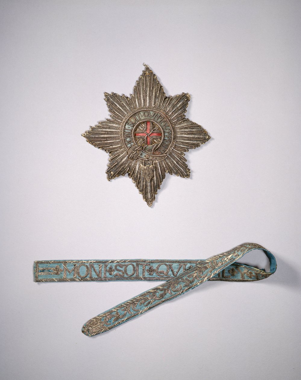 Bonnie Prince Charlies Star and Garter, 1600-talet av English School